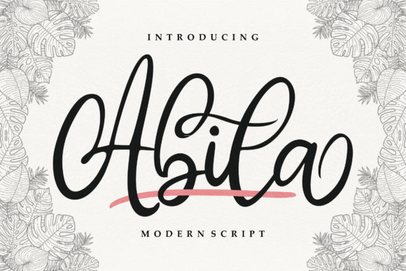 Abila: A Flowing Font for Creative Projects