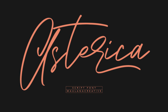 Asterica: A Handwritten Font for Creative Projects