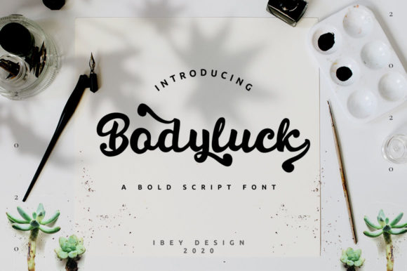 Bodyluck: A Handwritten Font for Creative Makers