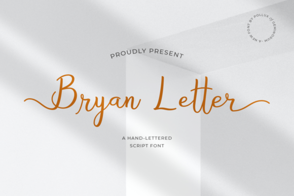 Bryan Letter Font: Elegant Script for Editorial Design