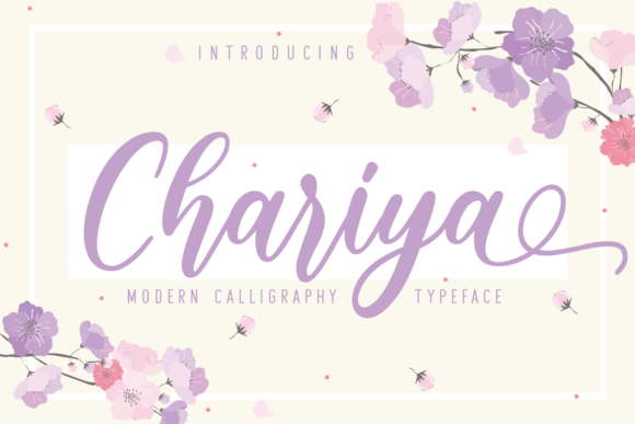 Chariya: A Flowing Script Font