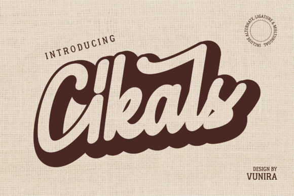 Cikals: A Flowing Handwritten Font