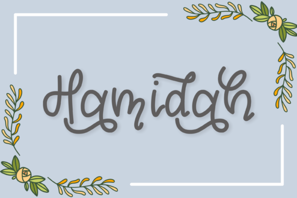 Hamidah: A Flowing Handwritten Font