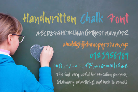 Handwritten Chalk Font for Business