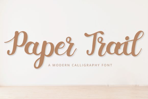 Paper Trail Font: Handwritten Elegance for Crafters