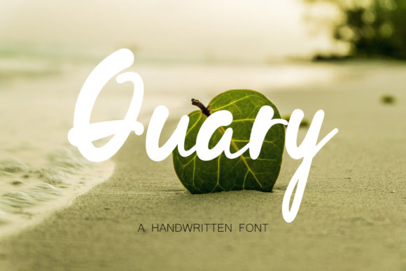 Quary: A Handwritten Font for Creative Projects