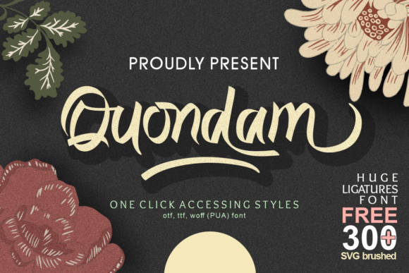 Quondam: A Timeless Script Font