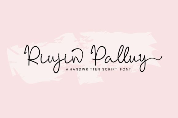 Riujin Palluy: Elegant Handwritten Font