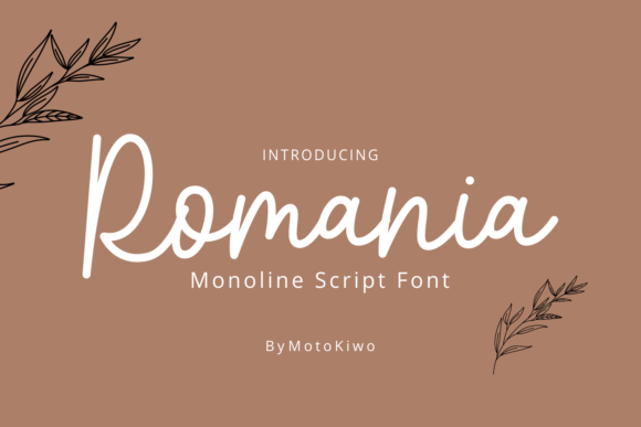 Romania Font: A Stylish Script for Editorial Design