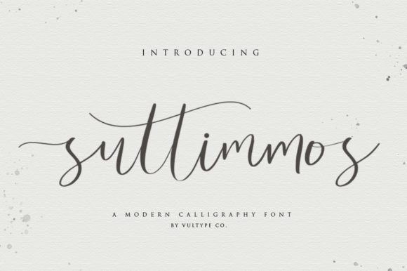 Suttimmos: Elegant Handwritten Font