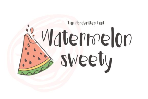 Watermelon Sweety: A Handwritten Font for Editorial Magic